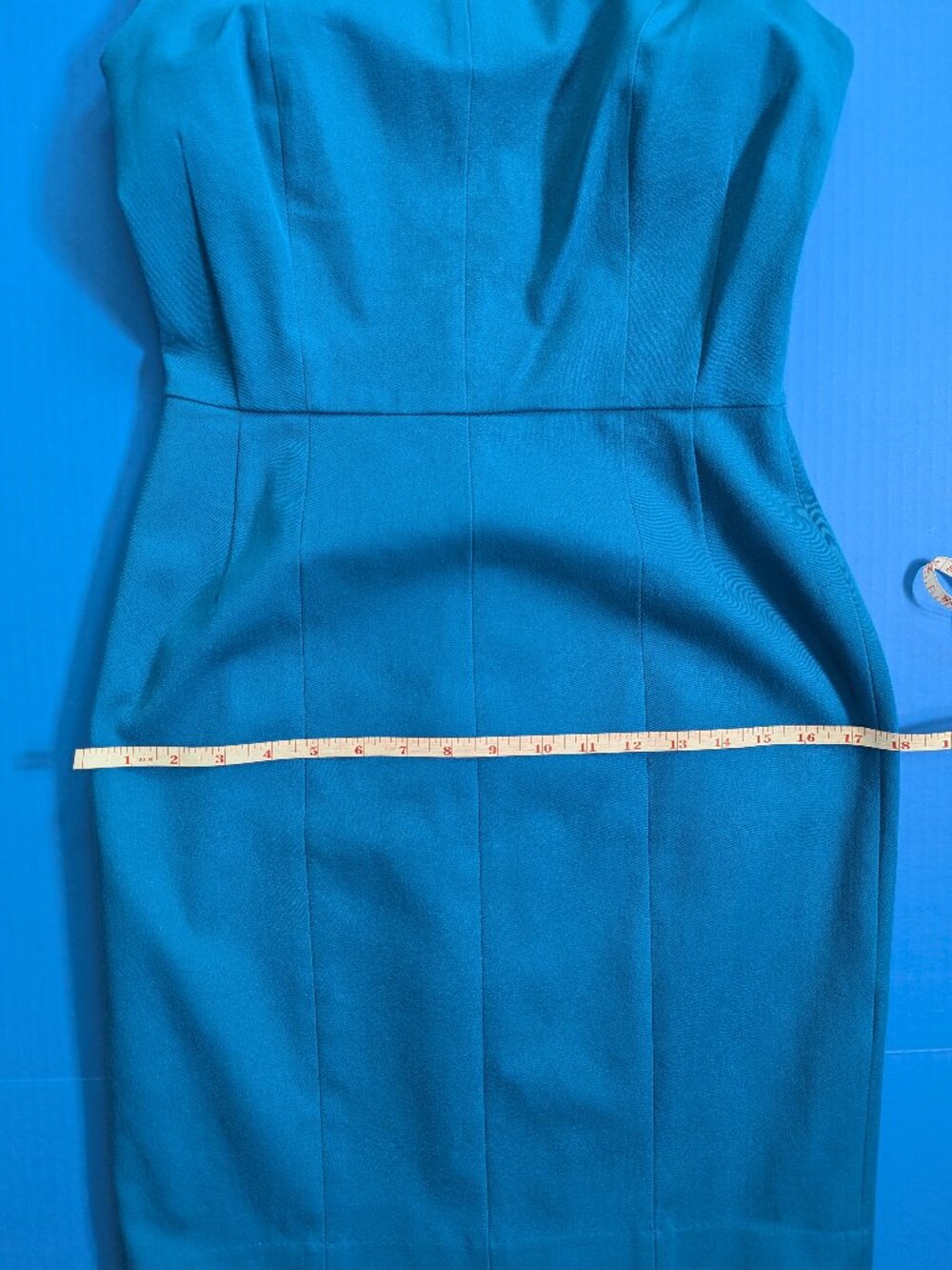 NWOT Banana Republic Teal Blue Sloan Sheath Midi Dress Size 6 - Picture 8 of 16